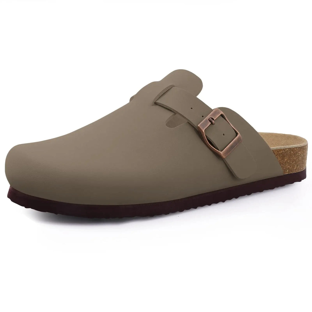 Comwarm Arch Support Suede Mules – Unisex Cork Sole Clogs for Home, Beach, Outdoor Comfort & Stylish Everyday Footwear