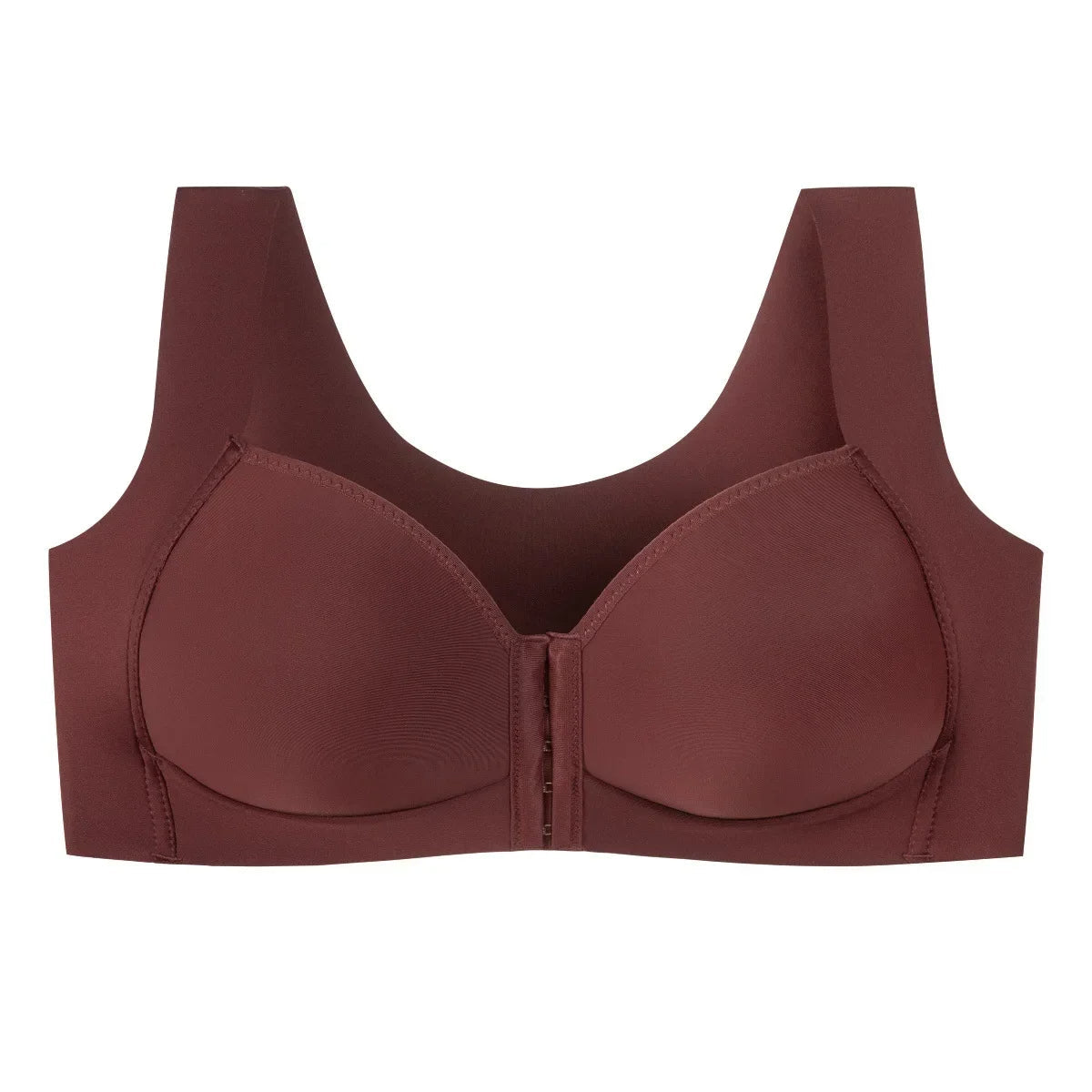 Wireless Lace Push-Up Bra – Front Closure, Large Size, Traceless Beauty Back, Sexy Sports Lingerie for Everyday Comfort