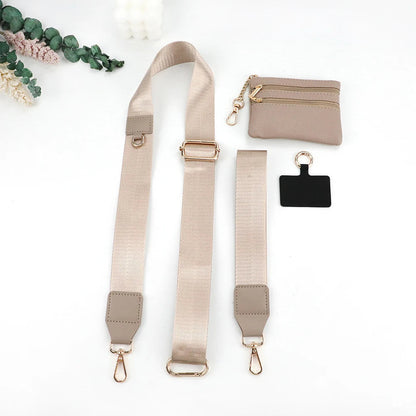 Adjustable Phone Strap with Zipper Pouch – Anti-Lost Crossbody Lanyard for Women, Secure & Stylish Phone Holder, Bag Accessory