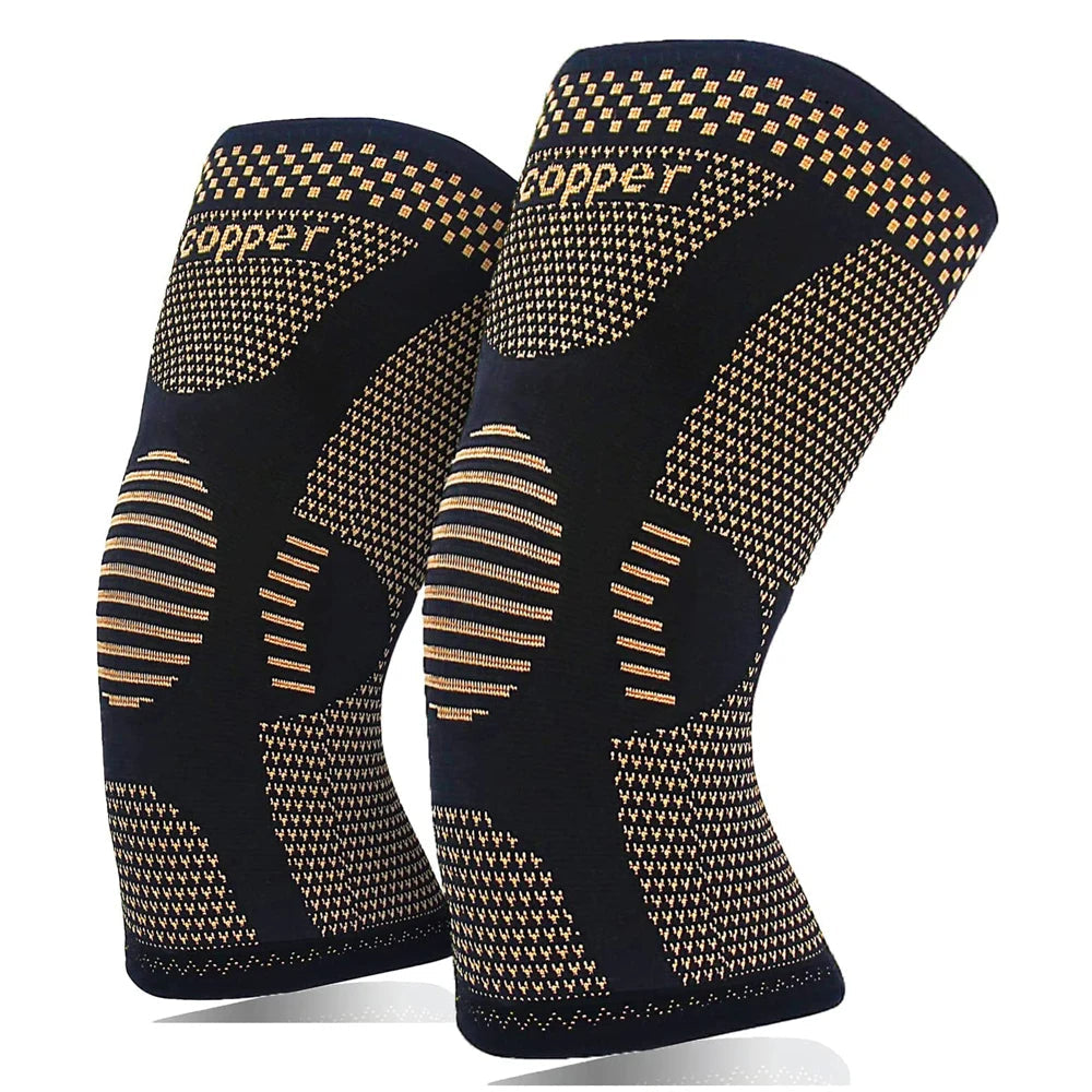 Copper Compression Knee Sleeves – Joint Pain Relief Braces for Men & Women, Perfect for Arthritis, ACL, Sports and Recovery