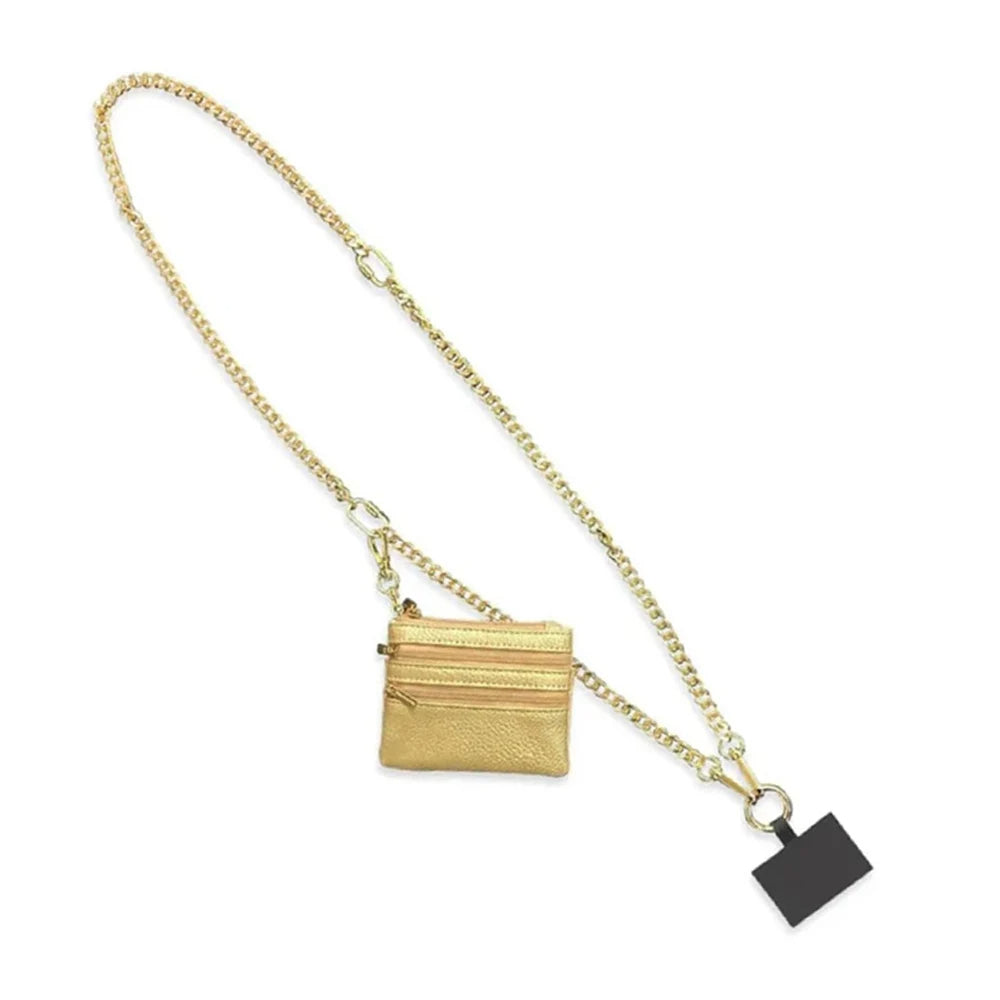 Adjustable Phone Strap with Zipper Pouch – Anti-Lost Crossbody Lanyard for Women, Secure & Stylish Phone Holder, Bag Accessory