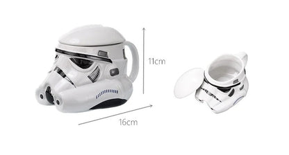 Star Wars R2-D2 Ceramic Mug with Lid – Thermal Insulated Mandalorian Coffee Cup for Kids & Adults, Creative Gift Box Kitchen Tool