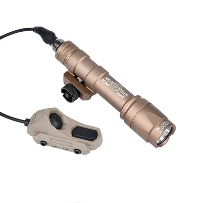 Tactical Flashlight with Dual Function Remote Pressure Switch - Hunting Light with AXON Dual Remote Switch Flashlight, M300 M600 Fits 20mm Rails for Airsoft Pros