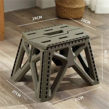 Compact Folding Outdoor Stool – High Load-Bearing Mini Chair for Camping, Beach, Hiking, Fishing, Lightweight Portable Seat Solution