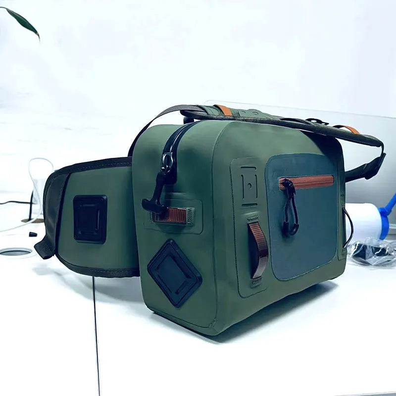 Fly Fishing Waist Hip Pack – Waterproof Crossbody Sling Bag with Tackle Storage, Ideal for Canoeing, Kayaking, Surfing & Outdoor Use