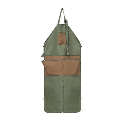 Heavy-Duty Work Apron - Split-Leg Canvas Tool Apron with Pockets for Gardening, Woodworking, and DIY Enthusiasts