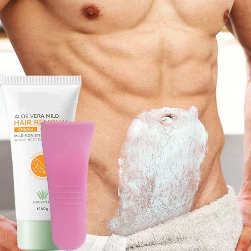 Hair Removal Cream – Aloe Vera Depilatory Cream for Underarms, Arms, Legs & Body, 60 g