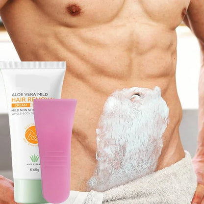 Hair Removal Cream – Aloe Vera Depilatory Cream for Underarms, Arms, Legs & Body, 60 g