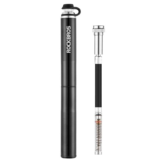 Portable Bike Pump – 130 PSI Durable Aluminum Alloy Hand Air Pump for MTB, Road Cycling, Schrader & Presta Valve Ready