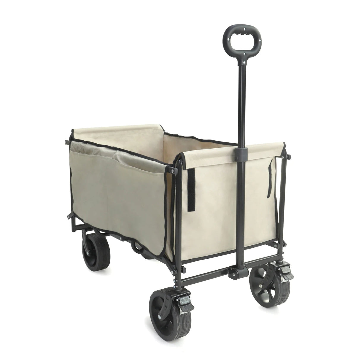 Heavy-Duty Folding Outdoor Camping Cart – Extended Trailer Puller for Campsites, Markets, Stalls, and Travel Gear Transport