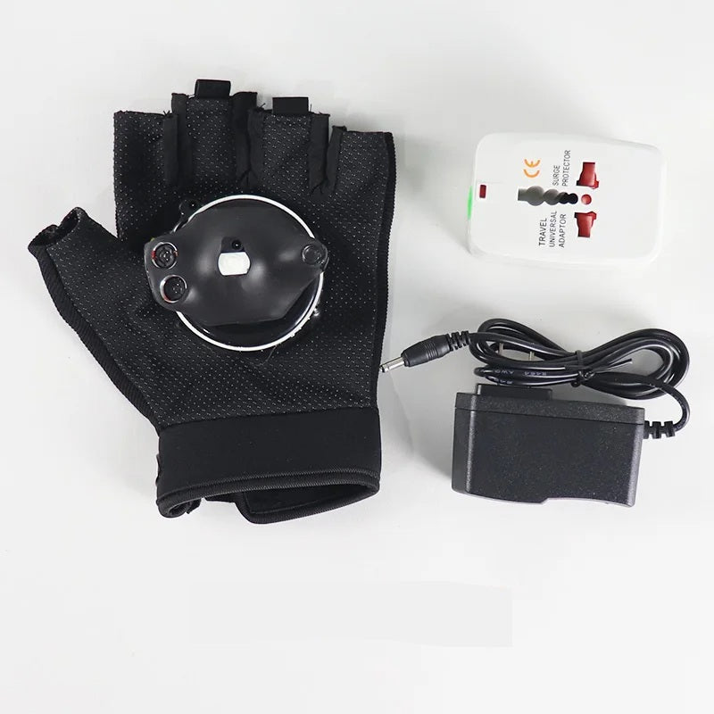 RGB Laser Gloves – Rotating Multicolor Nightclub Light Show Props with Auto Laser Cannon Effect for Dancers & Performers