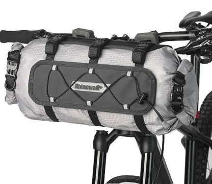 Bike Handlebar Bag – 12L Waterproof Bicycle Rack Bag with Replaceable Dry Liner for Ultimate Storage & Travel Convenience