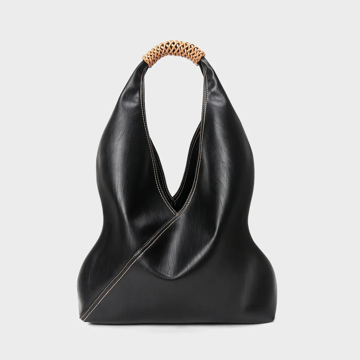 Genuine Leather Tote Bag - Spacious Spring/Summer Women's Handbag with Shoulder Strap for Commuting in Style