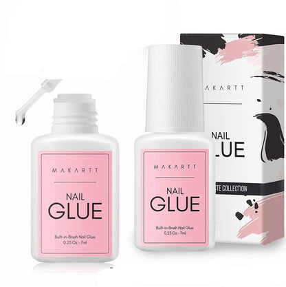 Nail Glue & Remover Set – Gentle UV Nail Glue for Press-On Nails, Non-Acetone Removal for Damage-Free Nail Art Experience