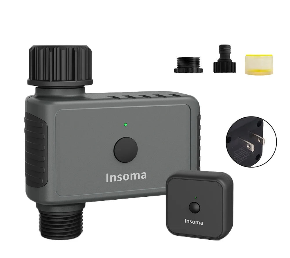 Insoma WiFi Garden Sprinkler Timer - Smart Irrigation Controller Compatible with Alexa, Remote Control for Hassle-Free Watering