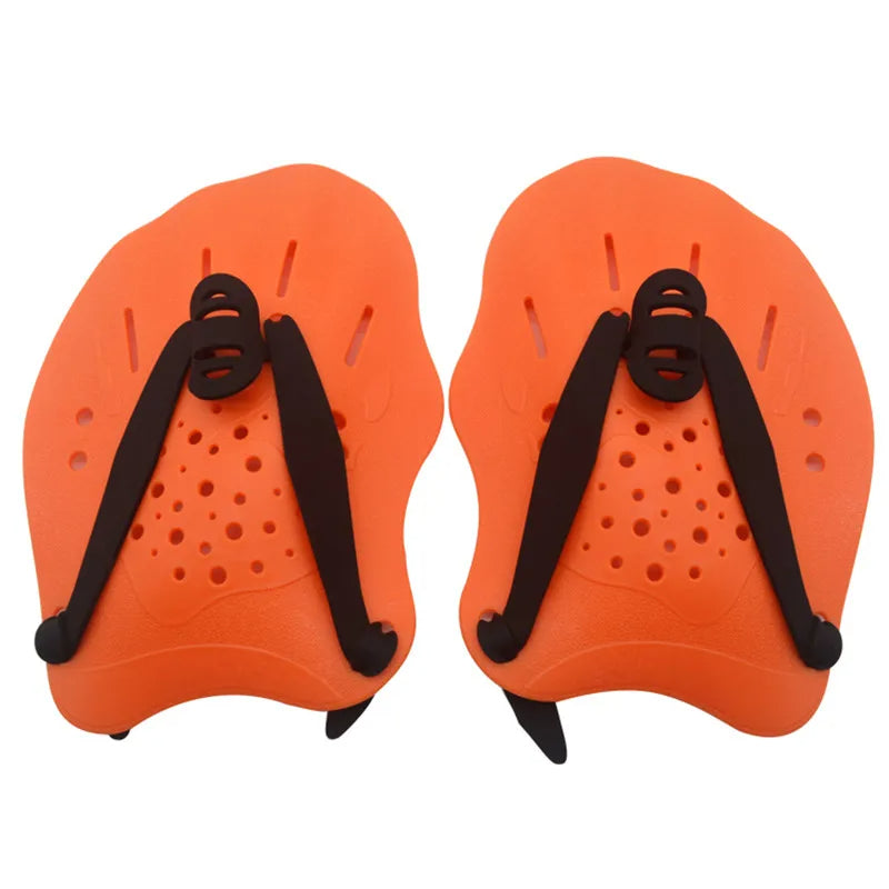 Swim Training Paddles - Adjustable Hand Fins for Adults & Kids, Enhance Stroke Efficiency, Water Resistance & Swim Power
