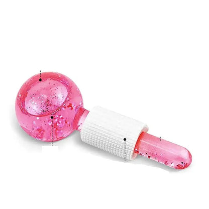 Rose Gold Skin Ice Globes – Cooling Stainless Steel Facial Rollers for Cold Therapy to Reduce Puffiness, Calm Skin, and Tighten Pores