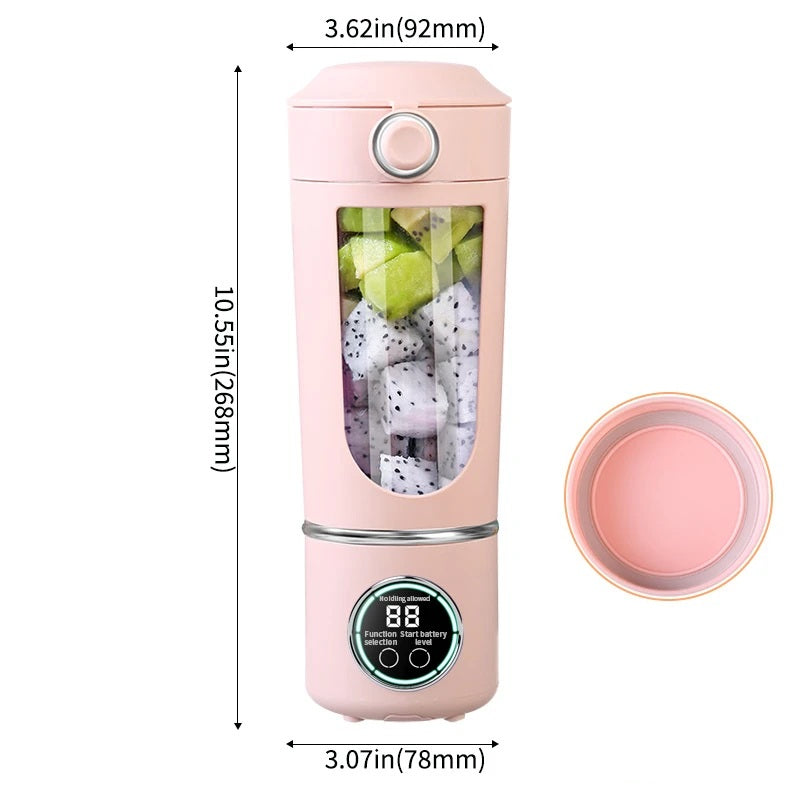 Portable Juice Blender Bottle – 700ML Durable 2-in-1 Smoothie Maker with Steel Blades for Shakes and On-the-Go Energy