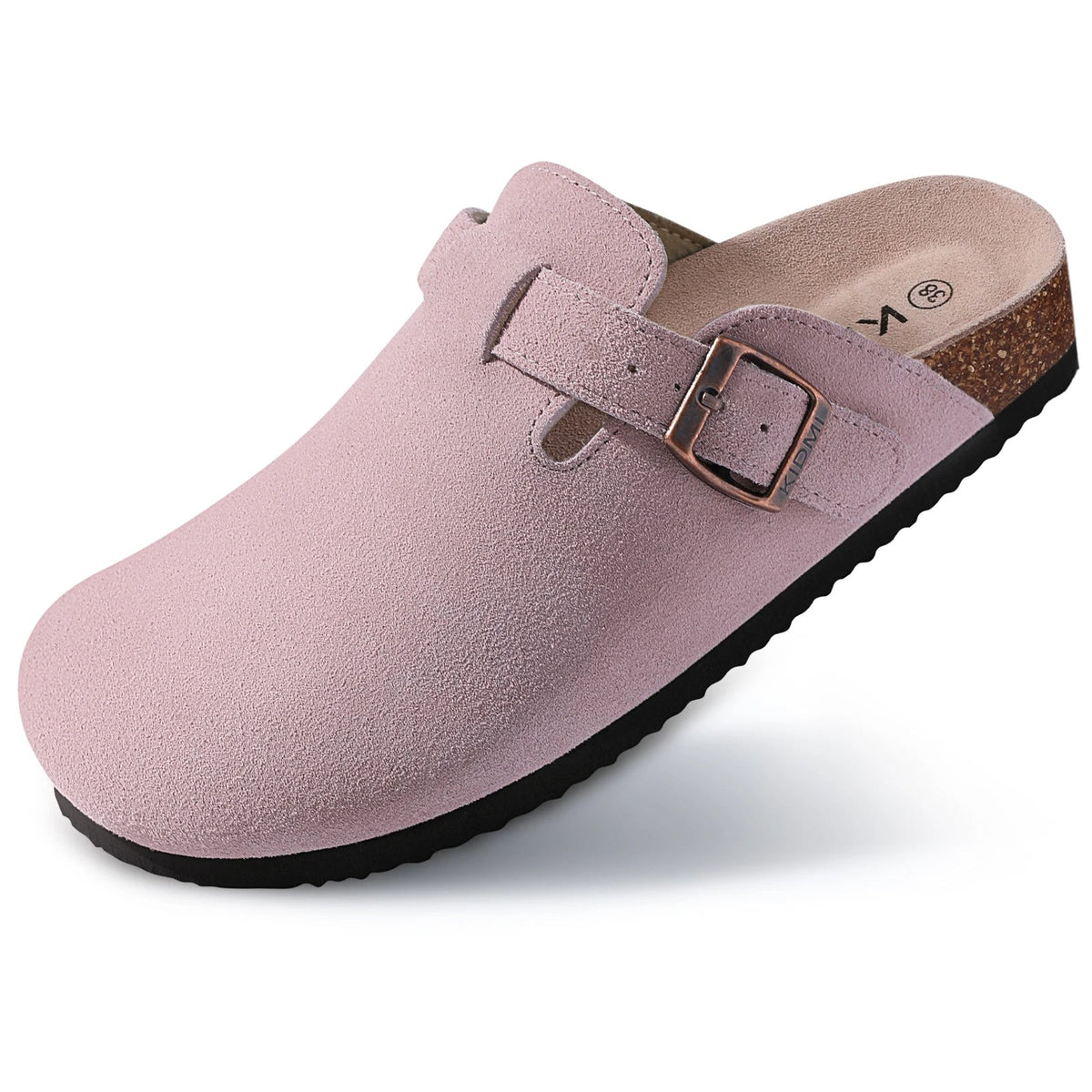 Comwarm Arch Support Suede Mules – Unisex Cork Sole Clogs for Home, Beach, Outdoor Comfort & Stylish Everyday Footwear