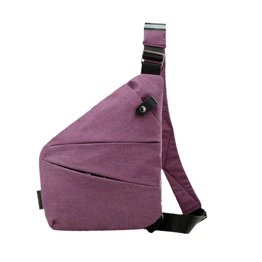 Men’s Anti-Theft Crossbody Chest Bag – Compact Travel Shoulder Bag with Hidden Safety Pocket for Casual and Outdoor Adventures