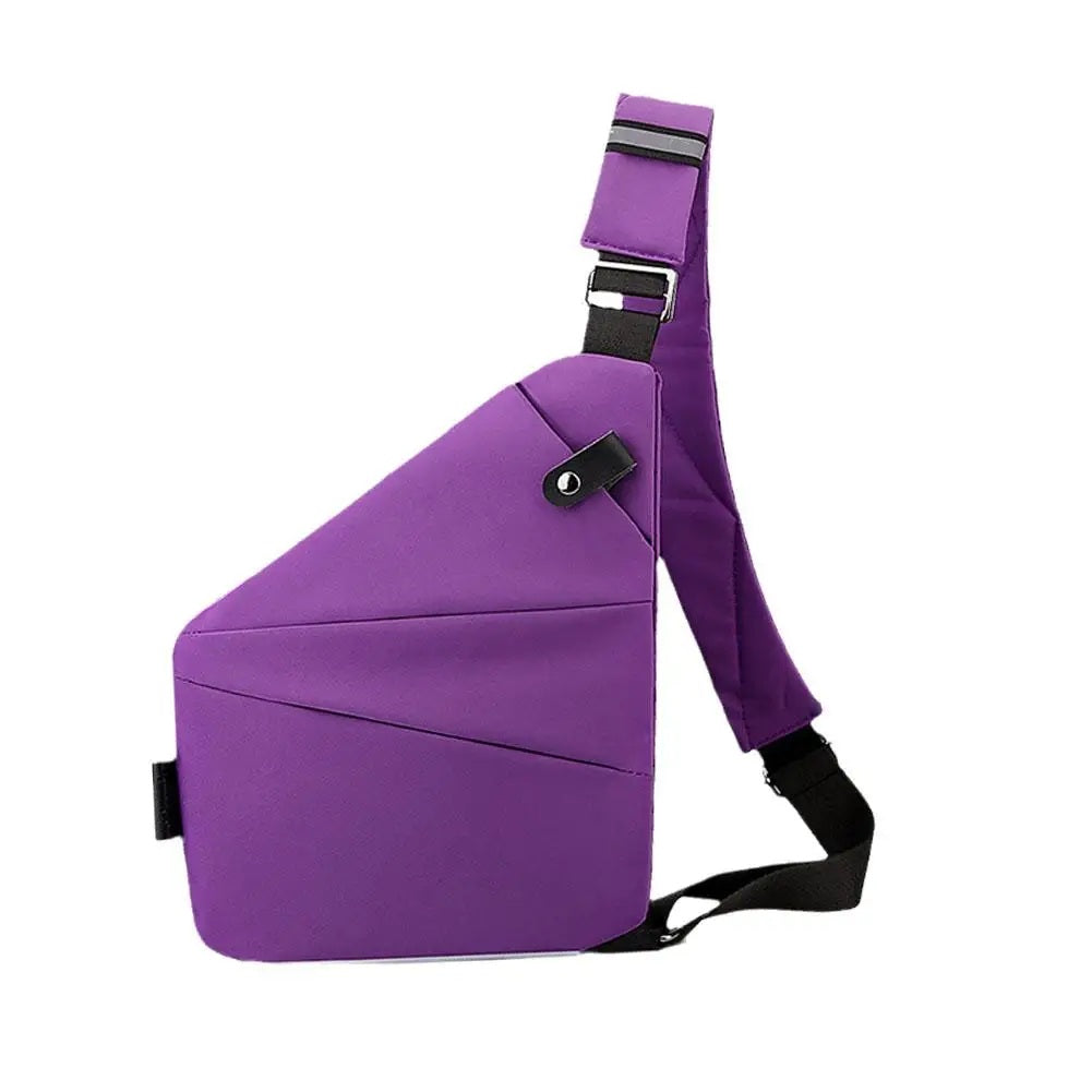 Men’s Anti-Theft Crossbody Chest Bag – Compact Travel Shoulder Bag with Hidden Safety Pocket for Casual and Outdoor Adventures