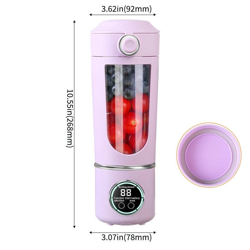Portable Juice Maker Blender – 700ml Durable Steel Blade 2-in-1 Smoothie & Shake Maker Bottle for On-the-Go Nutrition
