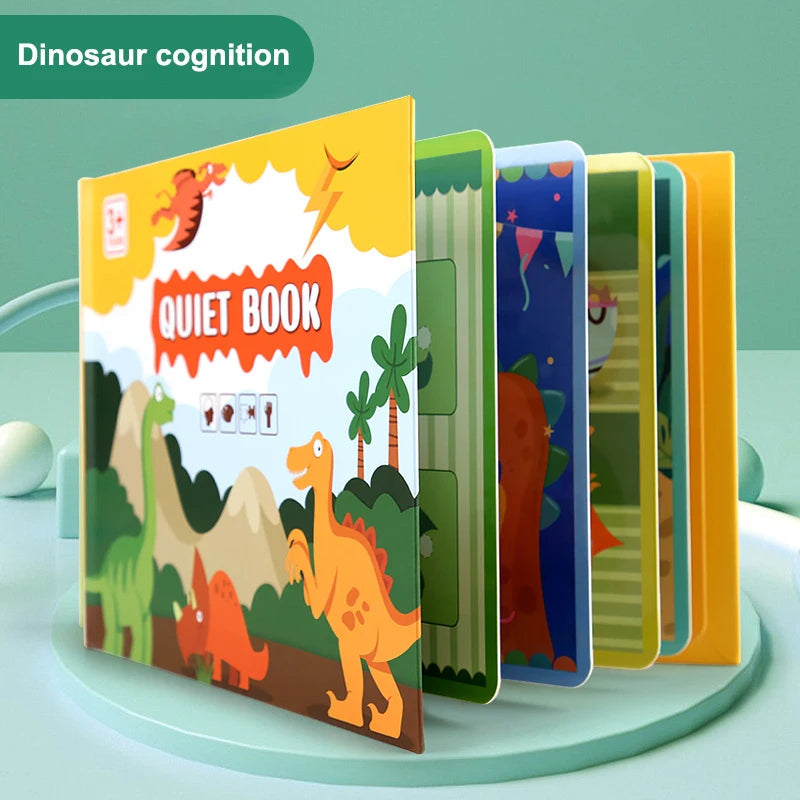 Montessori Baby Busy Book - Quiet Early Learning Educational Game with Matching Activities for Toddlers Ages 1 to 3