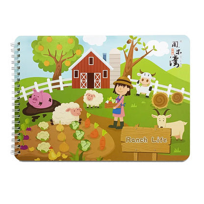 Montessori Baby Busy Book - Quiet Early Learning Educational Game with Matching Activities for Toddlers Ages 1 to 3
