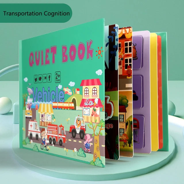 Montessori Baby Busy Book - Quiet Early Learning Educational Game with Matching Activities for Toddlers Ages 1 to 3