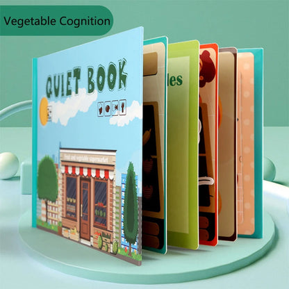 Montessori Baby Busy Book - Quiet Early Learning Educational Game with Matching Activities for Toddlers Ages 1 to 3