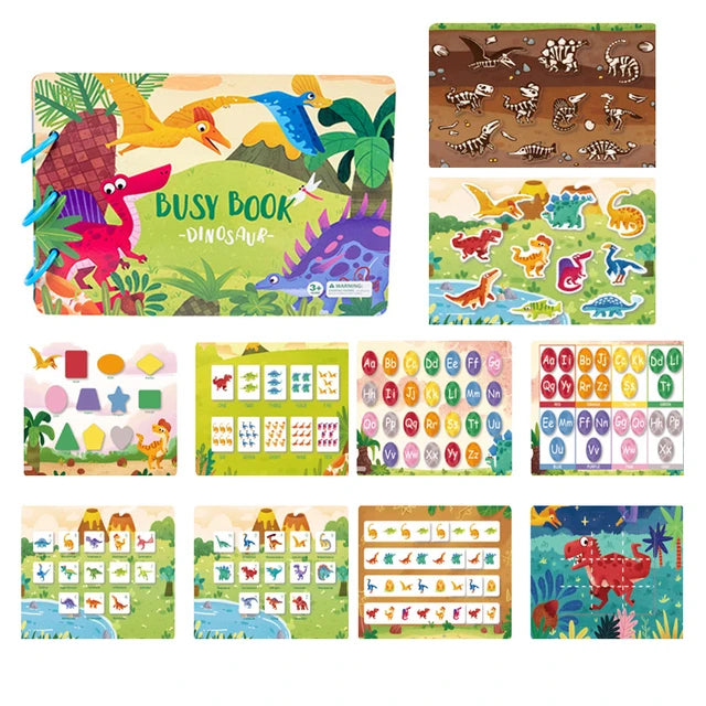 Montessori Baby Busy Book - Quiet Early Learning Educational Game with Matching Activities for Toddlers Ages 1 to 3