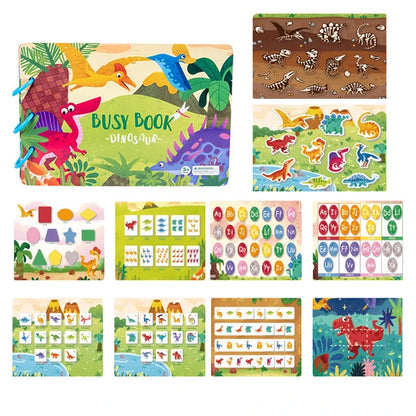 Montessori Baby Busy Book - Quiet Early Learning Educational Game with Matching Activities for Toddlers Ages 1 to 3