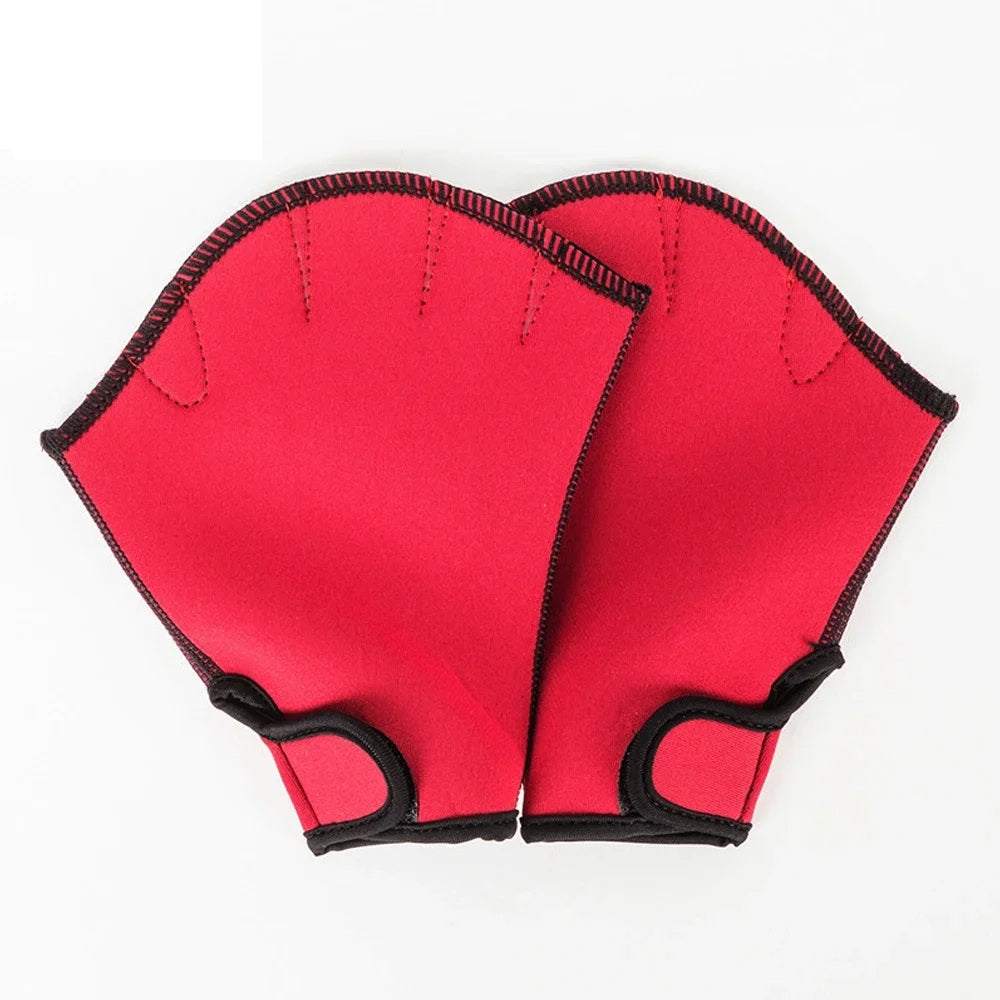 Webbed Swim Training Gloves - Neoprene Aquatic Gloves for Resistance Fitness, Scuba Diving & Water Aerobics Strength Training