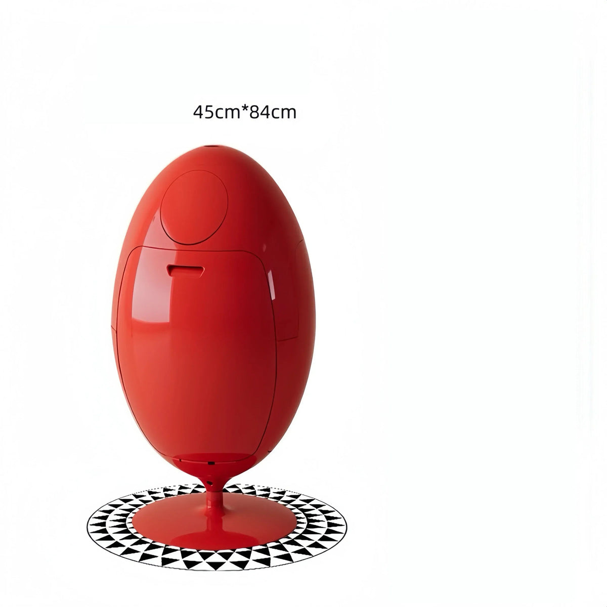 Dinosaur Egg Eco-Friendly Trash Can – Light Luxury Egg-Shaped Bin for Modern Living Room Storage and Stylish Home Organization