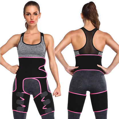 Neoprene Thigh Trimmer and Slimming Belt – Sweat Shapewear for Women to Burn Fat, Sculpt Legs, and Enhance Waistline Definition