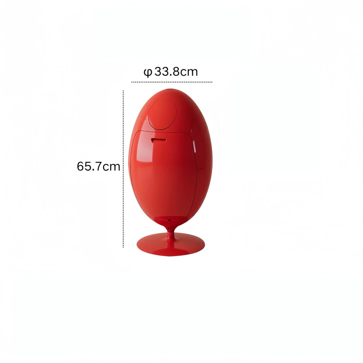 Dinosaur Egg Eco-Friendly Trash Can – Light Luxury Egg-Shaped Bin for Modern Living Room Storage and Stylish Home Organization