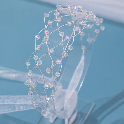 Simulated Pearl Bridal Headband – Elegant Hair Chain Tiara for Weddings, Noiva Headdress, and Timeless Women’s Hair Accessory for Special Occasions