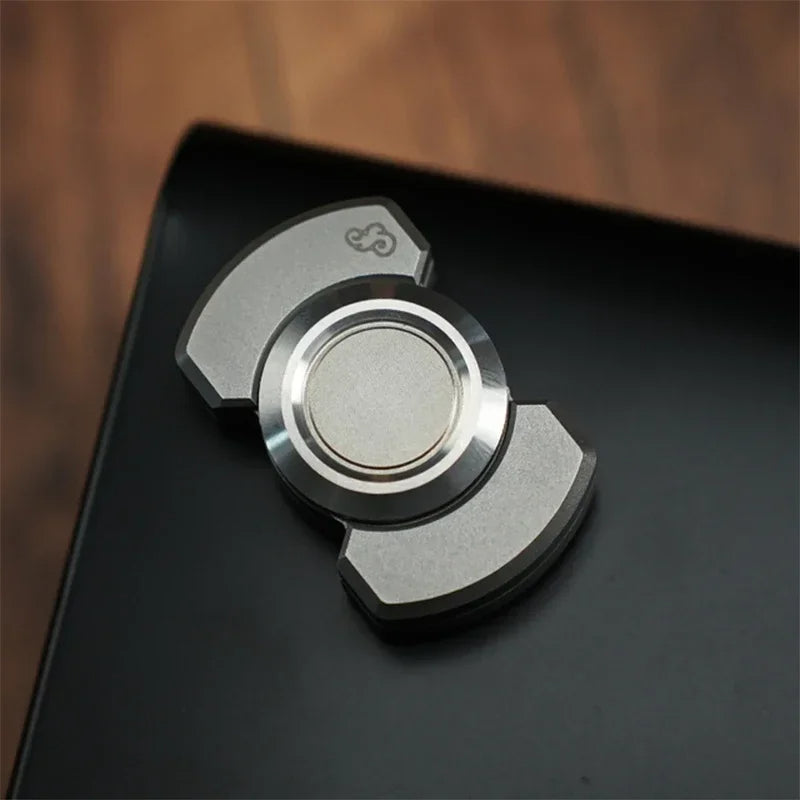 Magnetic Slider Fidget Spinner for Adults – Anti-Stress EDC Toy for Anxiety, ADHD, Autism & Sensory Focus, Sleek Metal Design