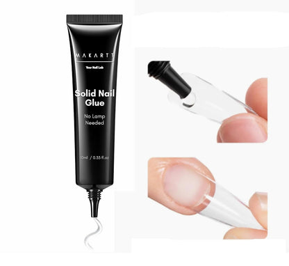 Nail Glue & Remover Set – Gentle UV Nail Glue for Press-On Nails, Non-Acetone Removal for Damage-Free Nail Art Experience