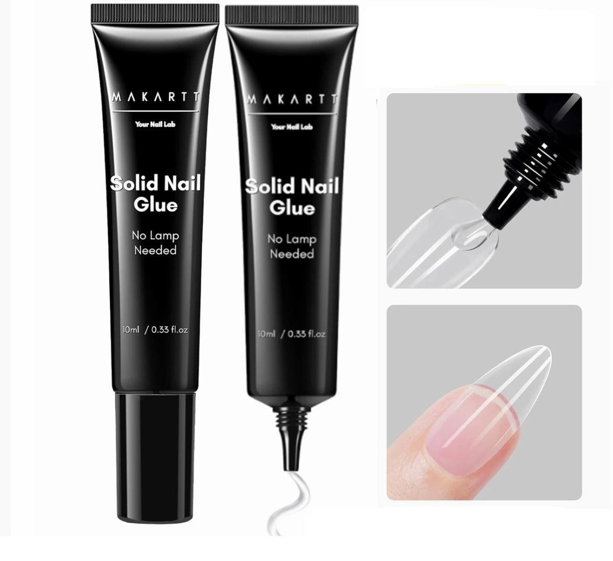 Nail Glue & Remover Set – Gentle UV Nail Glue for Press-On Nails, Non-Acetone Removal for Damage-Free Nail Art Experience