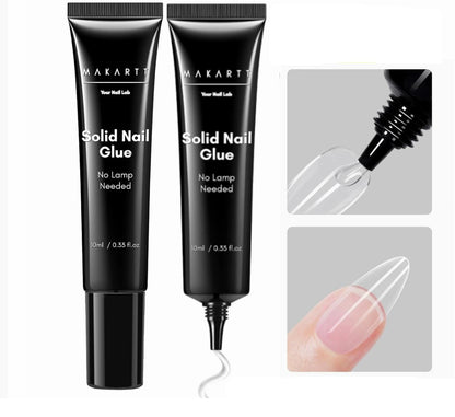 Nail Glue & Remover Set – Gentle UV Nail Glue for Press-On Nails, Non-Acetone Removal for Damage-Free Nail Art Experience