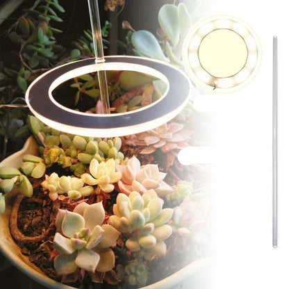 Angel Ring LED Grow Light - USB Full Spectrum Lamp for Indoor Plants & Seedlings