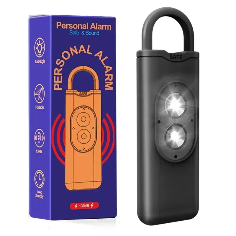 Personal Safety Alarm Keychain – Loud Self-Defense Siren with LED Light for Women, Girls & Children, Emergency Anti-Wolf Alert