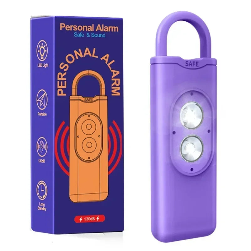 Personal Safety Alarm Keychain – Loud Self-Defense Siren with LED Light for Women, Girls & Children, Emergency Anti-Wolf Alert