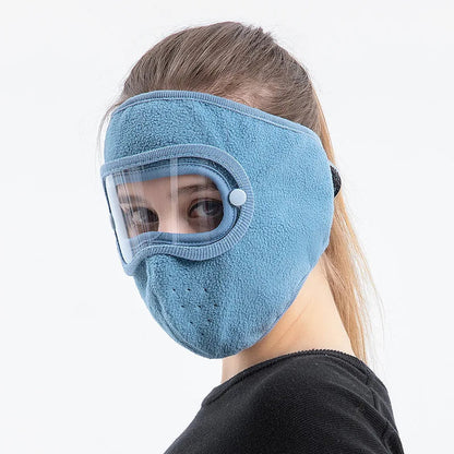 Winter Windproof Full Face Ski Mask – Anti-Fog Goggles, Breathable Hood Cover for Cold Weather Cycling & Snow Sports