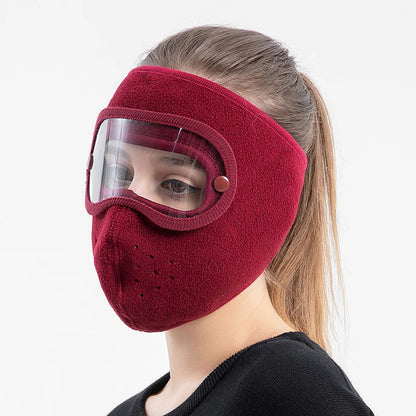 Winter Windproof Full Face Ski Mask – Anti-Fog Goggles, Breathable Hood Cover for Cold Weather Cycling & Snow Sports
