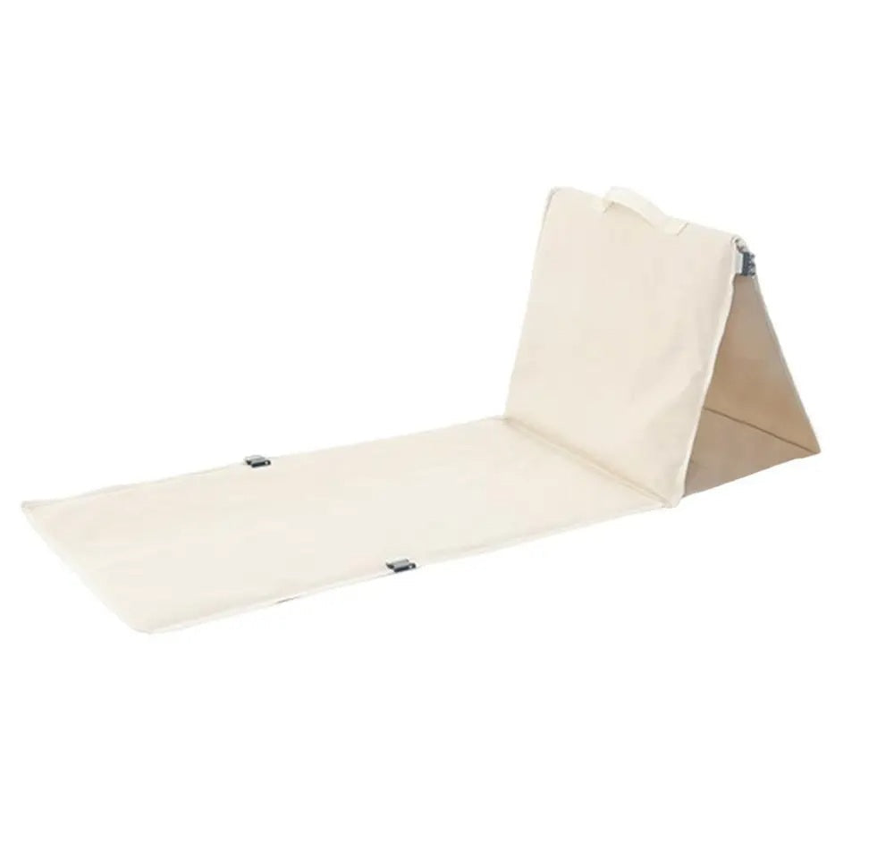 Foldable Beach Lounge Chair Mat – Lightweight Tanning Recliner with Backrest for Comfortable, Ergonomic Outdoor Relaxation