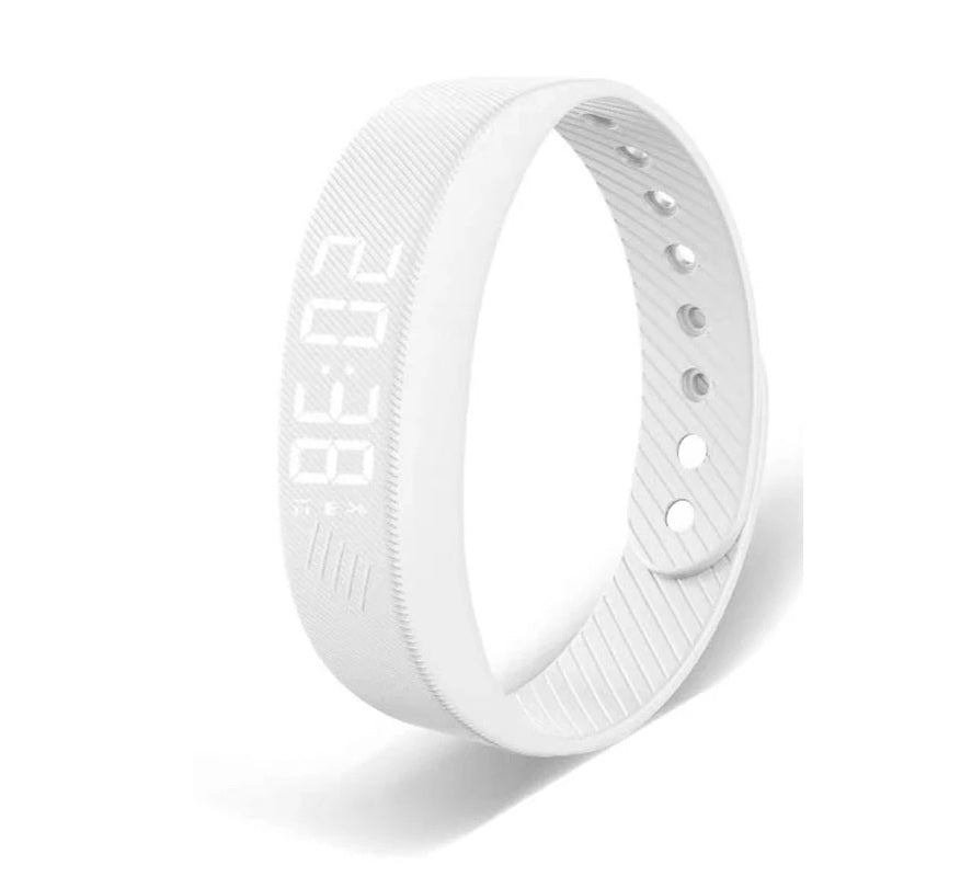 Smart Fitness Bracelet for Men & Women – Vibration Alarm, Step Counter, Stylish Sports Watch for Students and Active Lifestyles