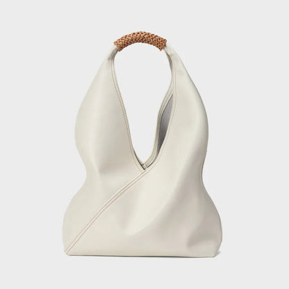 Genuine Leather Tote Bag - Spacious Spring/Summer Women's Handbag with Shoulder Strap for Commuting in Style
