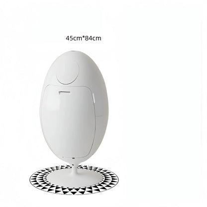 Dinosaur Egg Eco-Friendly Trash Can – Light Luxury Egg-Shaped Bin for Modern Living Room Storage and Stylish Home Organization